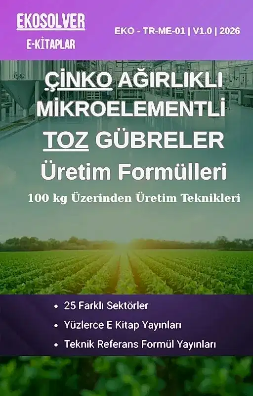 ÇİNKO AĞIRLIKLI MİKROELEMENT TOZ GÜBRE FORMÜLLERİ VE İMALAT YÖNTEMLERİ
